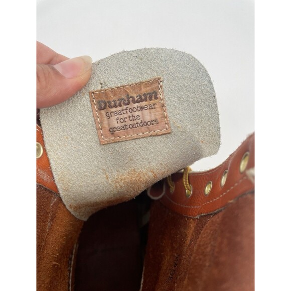 Vintage Dunham Work Boots Korea 6016 Leather Men’s Construction Workman 8.5 EE - Picture 7 of 16